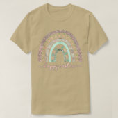 Paasdagregenboog met eitjes en paasbunny Happ T-shirt (Design voorkant)