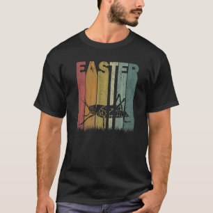 Paasdagsprinkhaan Retro Graphic Funtoch Pasen T-shirt