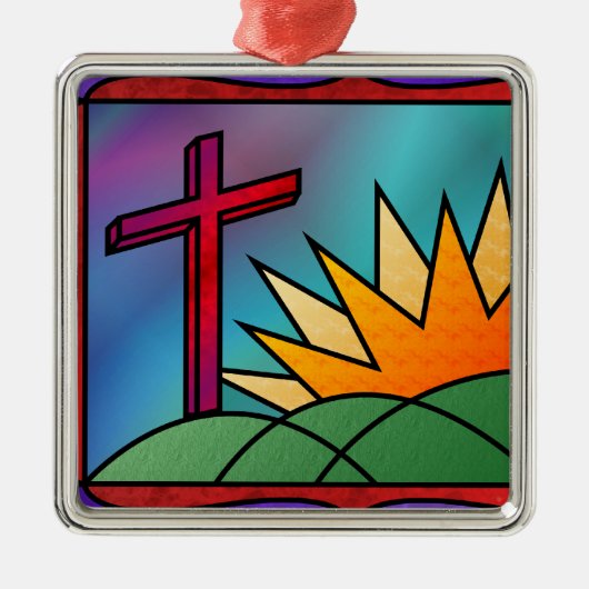 Paasdagversiering Metalen Ornament (Voorkant)