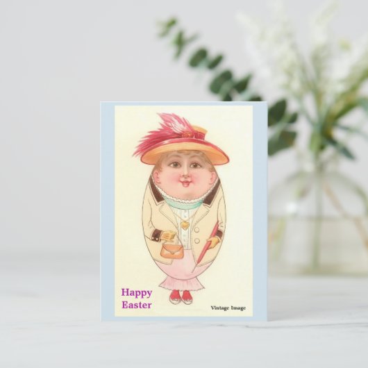  paasdame is zo gemeen: Briefkaart (Staand voorkant)