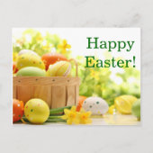 Paasdecoratie met eieren feestdagenkaart (Voorkant)