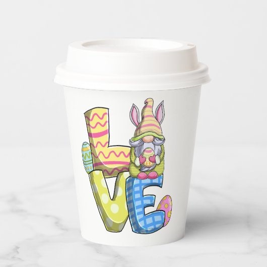 Paasdecoratie Papieren Bekers (Voorkant)