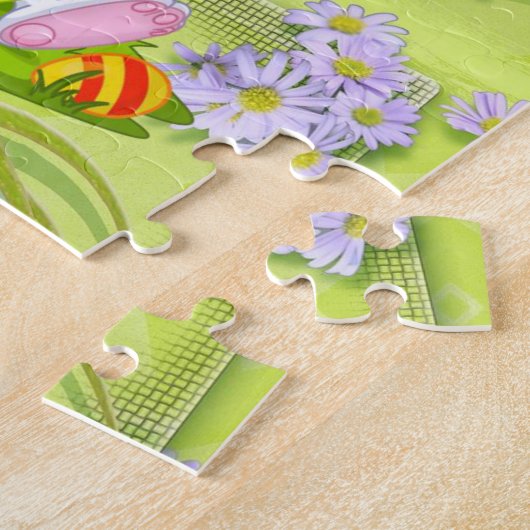 Paasdecoratieve puzzle legpuzzel (Zijkant)