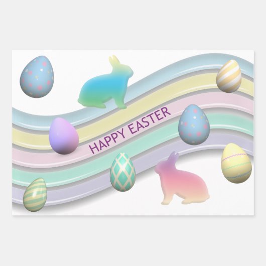 Paasdieren Inpakpapier Vel (Voorkant)