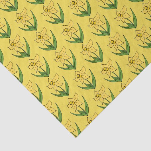 Paasdieven Zonnespiering Geel Tissuepapier (Detail)