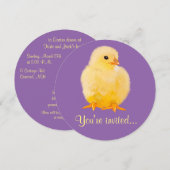 Paasdiner met chick kaart (Voorkant / Achterkant)