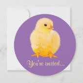 Paasdiner met chick kaart (Voorkant)