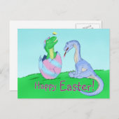 Paasdinos Feestdagenkaart (Voorkant / Achterkant)