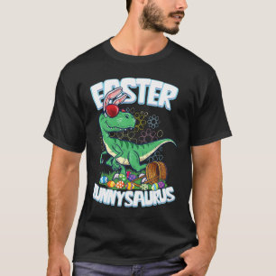 Paasdinosauriërshemd Konijn Eierjacht Kinderen Jon T-shirt