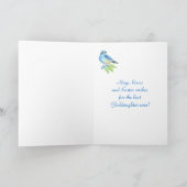 Paasdochter Oostelijke Bluebird Feestdagen Kaart (Binnen)