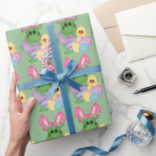 Paasdraak en kookpapier cadeaupapier