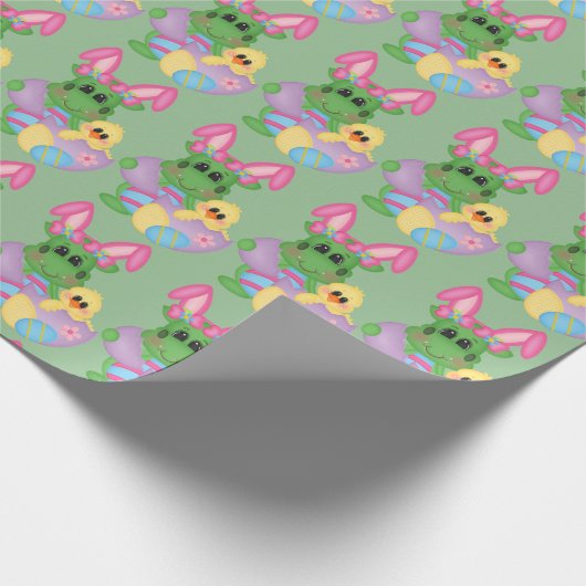 Paasdraak en kookpapier cadeaupapier (Hoek)