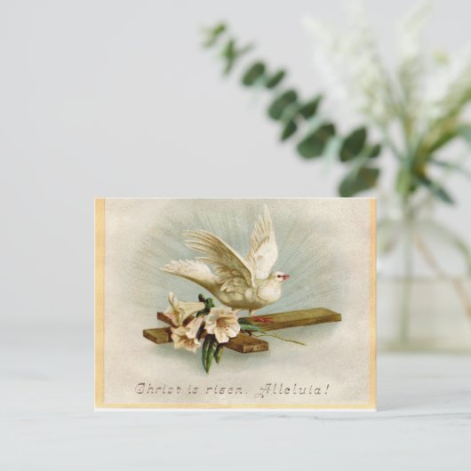  paasduif briefkaart (Staand voorkant)