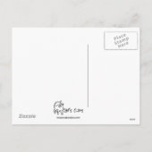 Paaseekhoorn met Rainbow Egg Briefkaart (Achterkant)