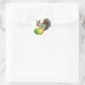 Paaseekhoorn met Regenboog Ei Sticker (Tas)