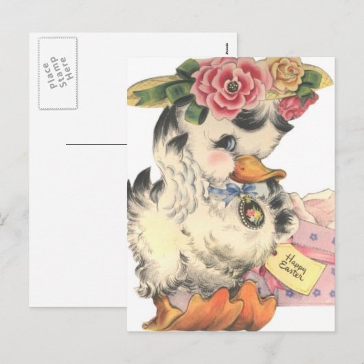  paaseend feestdagenkaart (Voorkant / Achterkant)