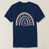 Paasegenregenboog Bunny Mam en ik die T-S aanpasse T-shirt (Design voorkant)
