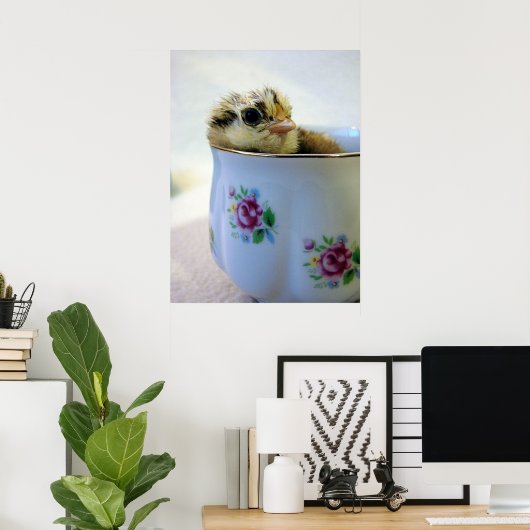 PaasEgger Chick in Cup Poster (Thuiskantoor)