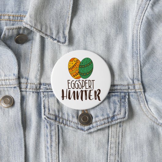 PaasEggspert Hunter Funny Drager Quote Ronde Button 7,6 Cm (In situ)