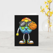 Paasegspellen Basketball-sportboxen - Mannen Kinde Kaart (Gele Bloem)
