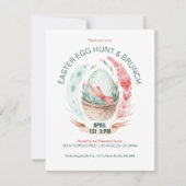 Paasehun-rooster uitnodigen bedankkaart (Voorkant)