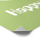 Paasei aangepaste tekst poster (Hoek)