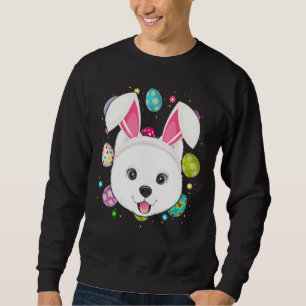 Paasei Bunny Ear Samoyed Dog Face Easter Sund Trui