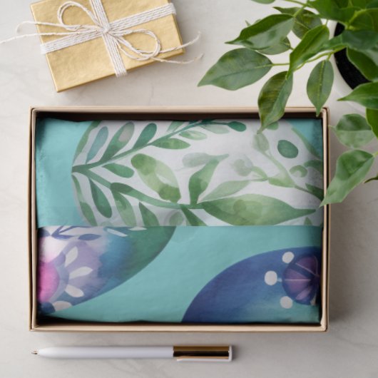 Paasei Collage in heldere kleuren Tissuepapier (Geschenk)