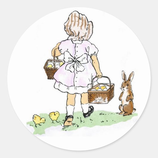 Paasei collectie ronde sticker (Voorkant)