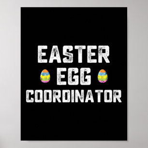 Paasei Coördinator Fun Boys Meisjes Kinder Tiener Poster