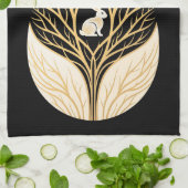 Paasei decoratie theedoek (Gevouwen)