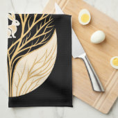 Paasei decoratie theedoek (Quarter Fold)