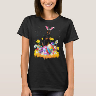 Paasei Dobermann Hond Paaszondag T-shirt