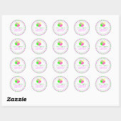 Paasei en polka-dot adres Stickers (Vel)