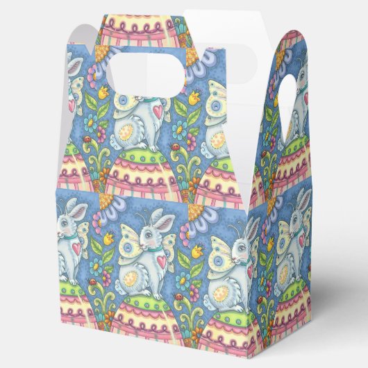 PAASEI FEE, KONIJN GUNST BOX Herhalen Bedankdoosjes (Geopend)