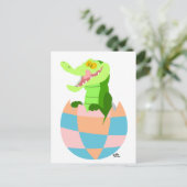 Paasei! :) feestdagenkaart (Staand voorkant)