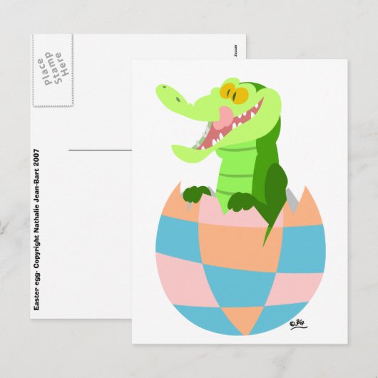 Paasei! :) feestdagenkaart (Voorkant / Achterkant)