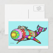 paasei feestdagenkaart (Voorkant / Achterkant)