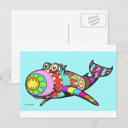 paasei feestdagenkaart (Voorkant / Achterkant)