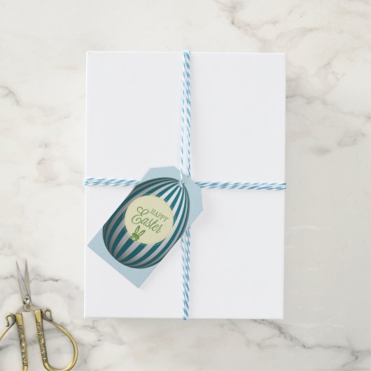 Paasei Gift Label Cadeaulabel (Met Touw)