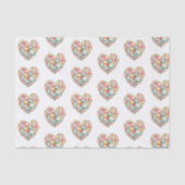 Paasei hart tissuepapier (Voorkant)