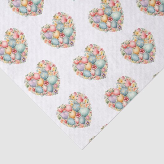 Paasei hart tissuepapier (Detail)