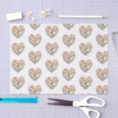 Paasei hart tissuepapier (Craft)