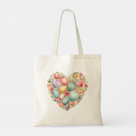 Paasei hart tote bag (Achterkant)