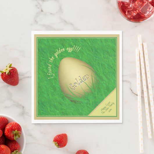 Paasei - Ik vond het gouden ei - Uw MSG Servet (Insitu)