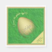 Paasei - Ik vond het gouden ei - Uw MSG Servet (Voorkant)