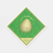 Paasei - Ik vond het gouden ei - Uw MSG Servet (Hoek)