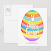 Paasei illustratie feestdagenkaart (Voorkant / Achterkant)