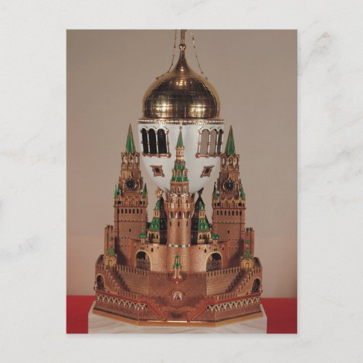 Paasei in de vorm van de uspensky feestdagenkaart (Voorkant)