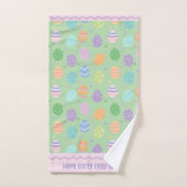 Paasei in pastelkleuren bad handdoek (Handdoek)